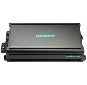 KICKER 48KMA3604 with conformal-coated circuits for moisture resistance.