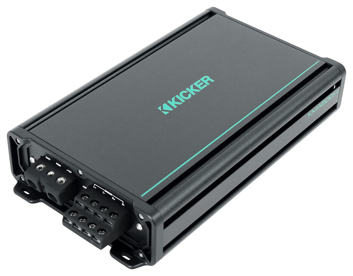 KICKER 48KMA6004 bridged mode demonstrating enhanced speaker power