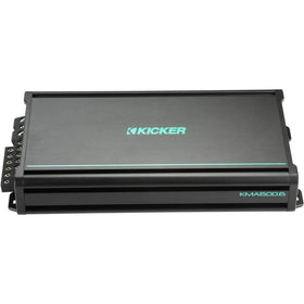KICKER 48KMA6006 back panel with accessible crossovers and connections.