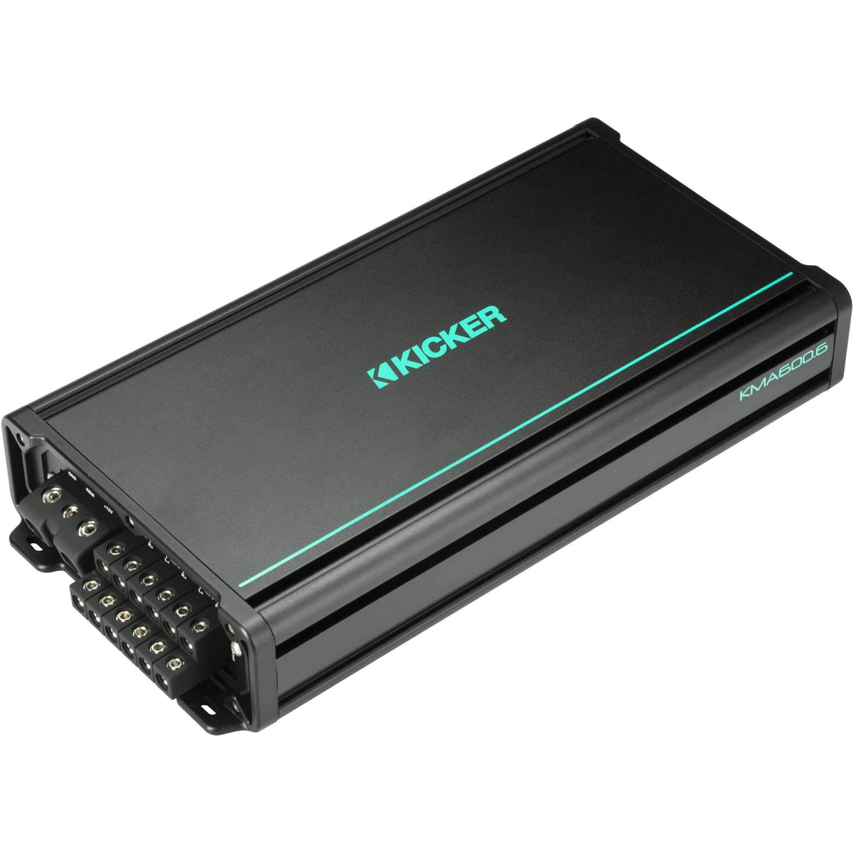 KICKER 48KMA6006 wiring terminals for clean, secure six-channel connections.