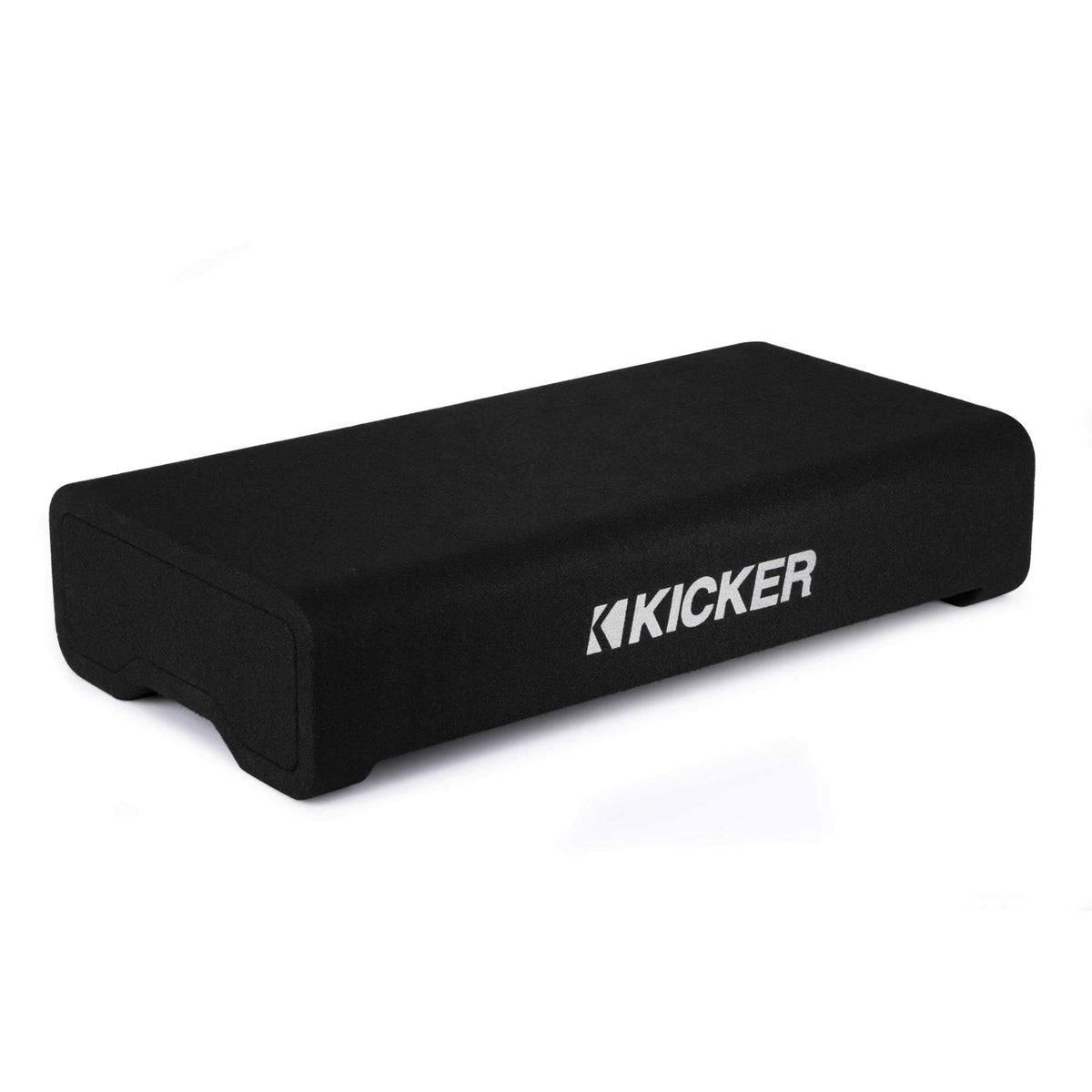 KICKER 48TRTP122 internally braced enclosure provides solid protection against road vibrations.