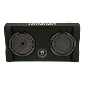 KICKER 48TRTP82 cargo-area mount demonstrates easy trunk installation.