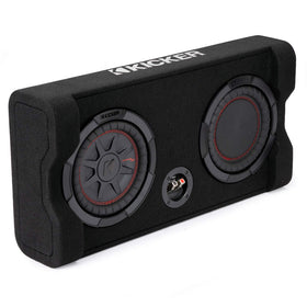 KICKER 48TRTP82 front view shows compact integration with hidden drivers.