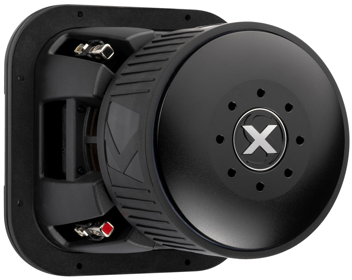 KICKER 49L7X82 SoloX L7X dual-spider suspension yields controlled, stable bass.
