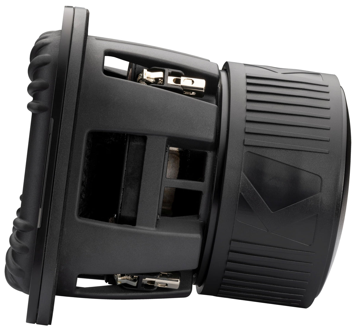 KICKER 49L7X82 SoloX L7X dual 2-ohm wiring flexibility enables versatile amp pairing.