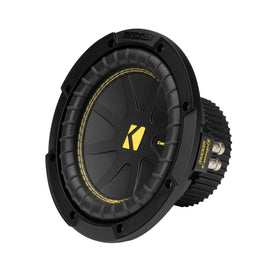KICKER 50CWCD84 CompC 8 cone assembly detail enables precise low end.
