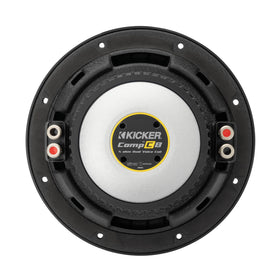 KICKER 50CWCD84 CompC 8 mounting holes ready for installation.
