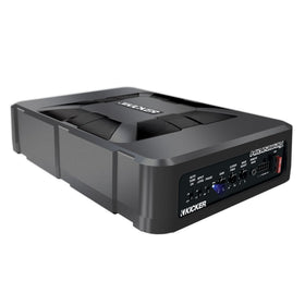KICKER 51HS8 Hideaway remote bass control enables fine-tuning from your seat.