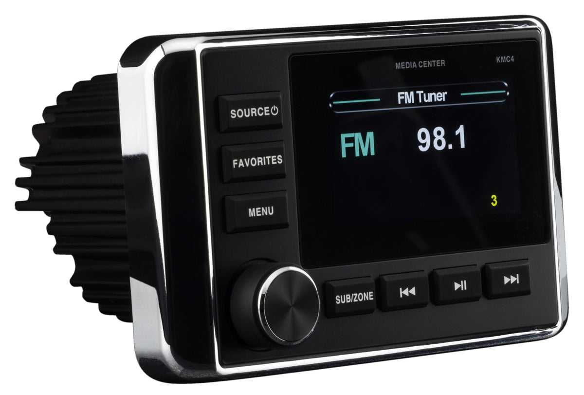 KICKER 51KMC4 USB thumb-drive playback lets you enjoy preloaded playlists.