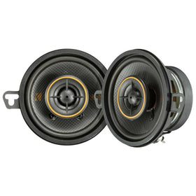 KICKER 51KSC3504 front view shows compact KS-Series fit for easy installation.