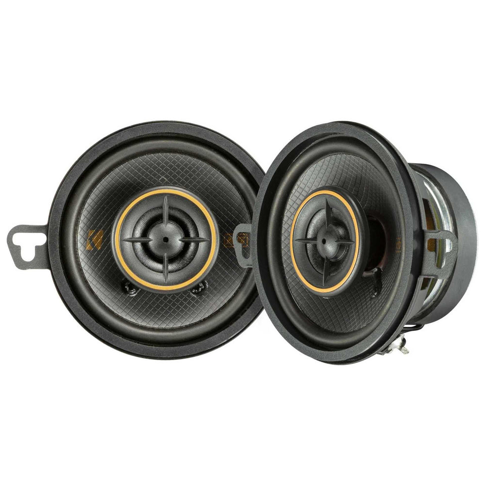KICKER 51KSC3504 front view shows compact KS-Series fit for easy installation.