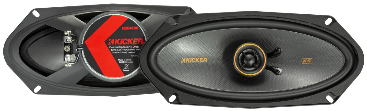 KICKER KS-Series 4x10 tweeter detail for smooth high end