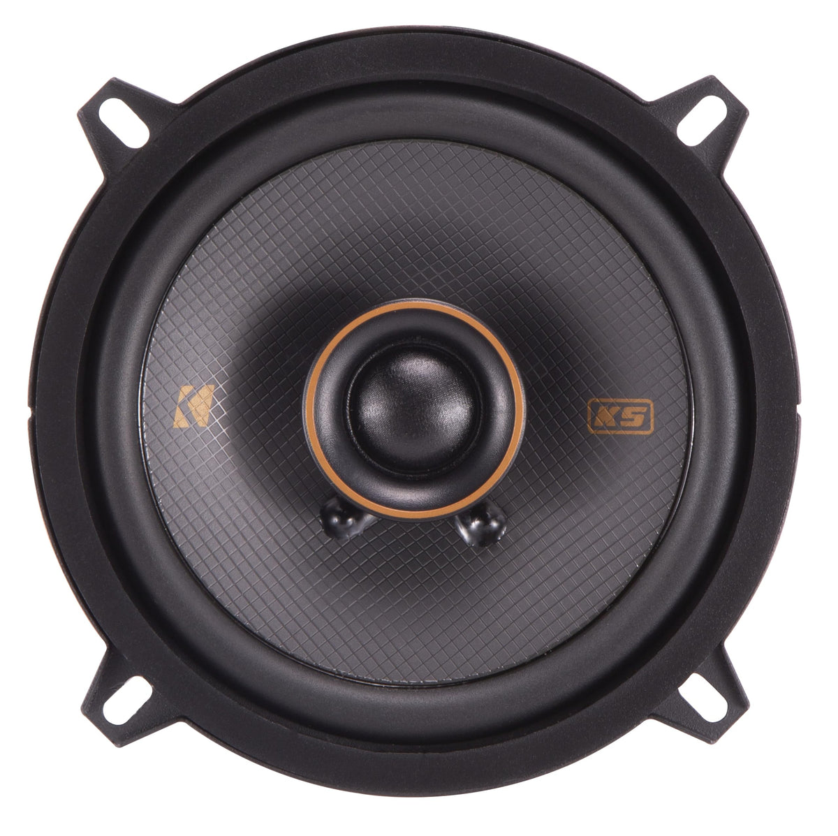 KICKER 51KSC504 close-up woofer with polypropylene cone for solid bass