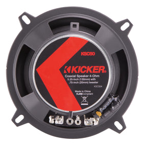 KICKER 51KSC504 performance test highlighting clarity and bass extension
