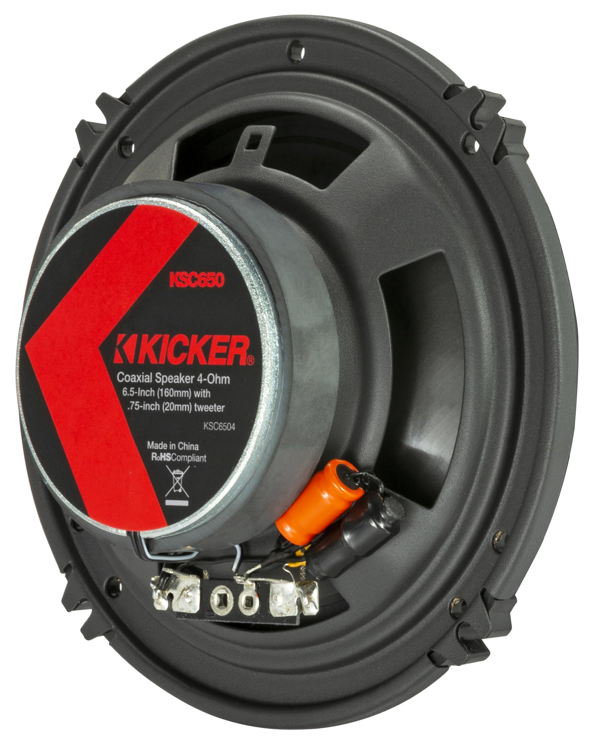 KICKER 51KSC6504 woofer detail close-up