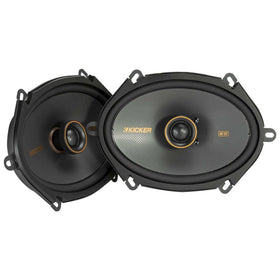 KICKER 51KSC6804 front view shows compact coaxial design for easy installation.