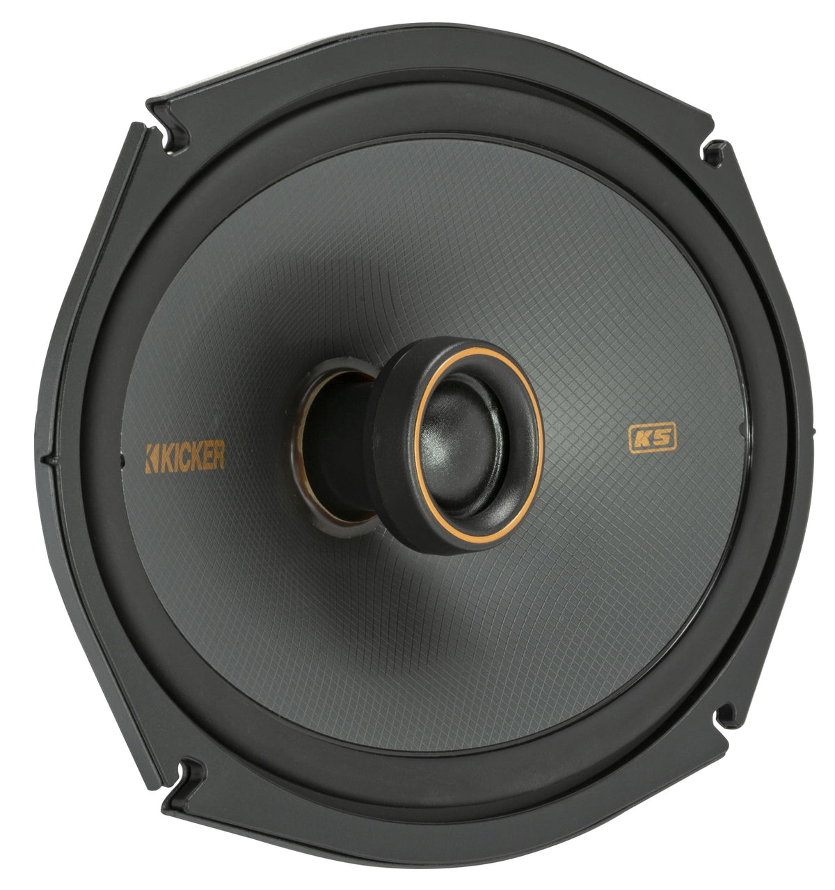 KICKER KS-Series 51KSC6904 rail mount design enables versatile car mounting