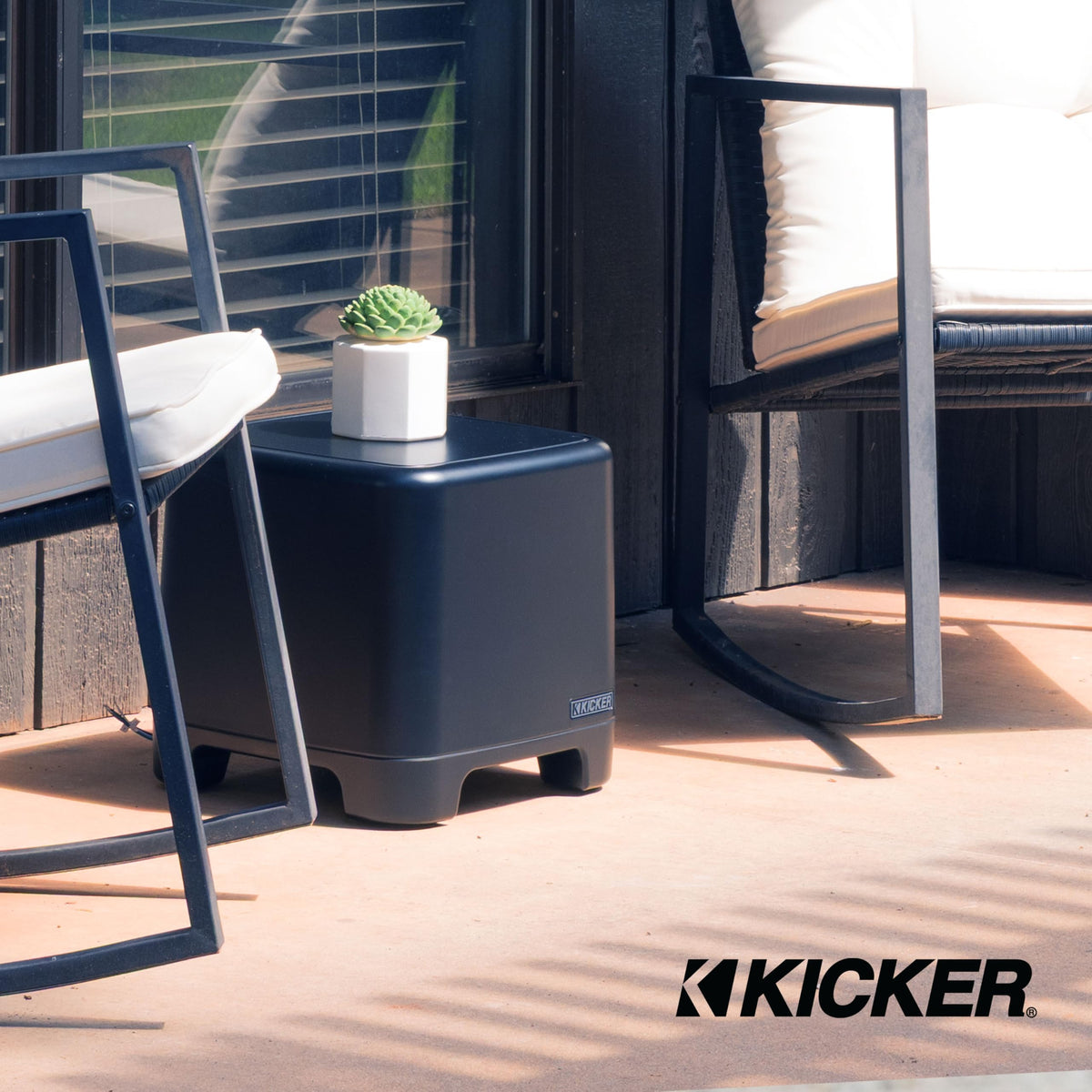 KICKER 51OAW10B ambient-outdoor-audio for immersive entertainment.