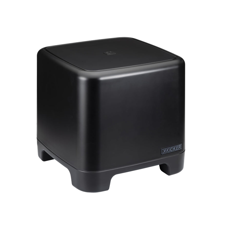 KICKER 51OAW10B outdoor-subwoofer driver for deep bass outdoors.