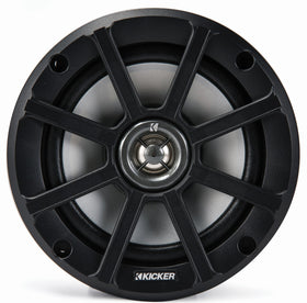 KICKER 51PSC652 weatherproof speaker, front view, ideal for all-weather Powersports audio.