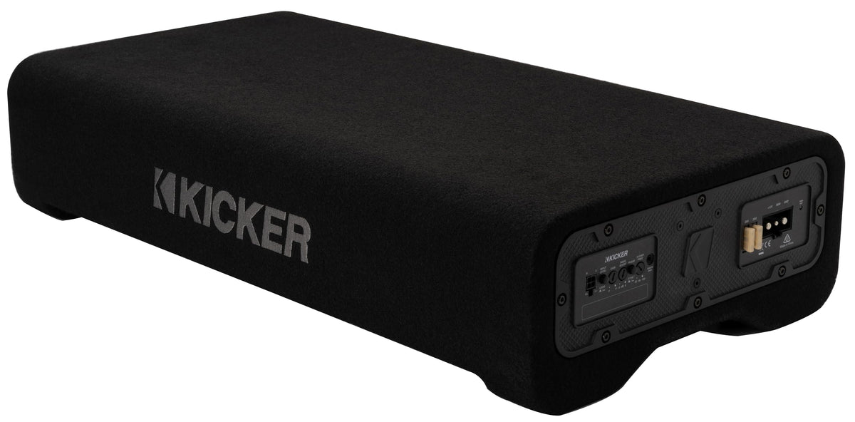 KICKER 51PTRTP12 built-in amp provides powerful, clean bass in compact spaces.