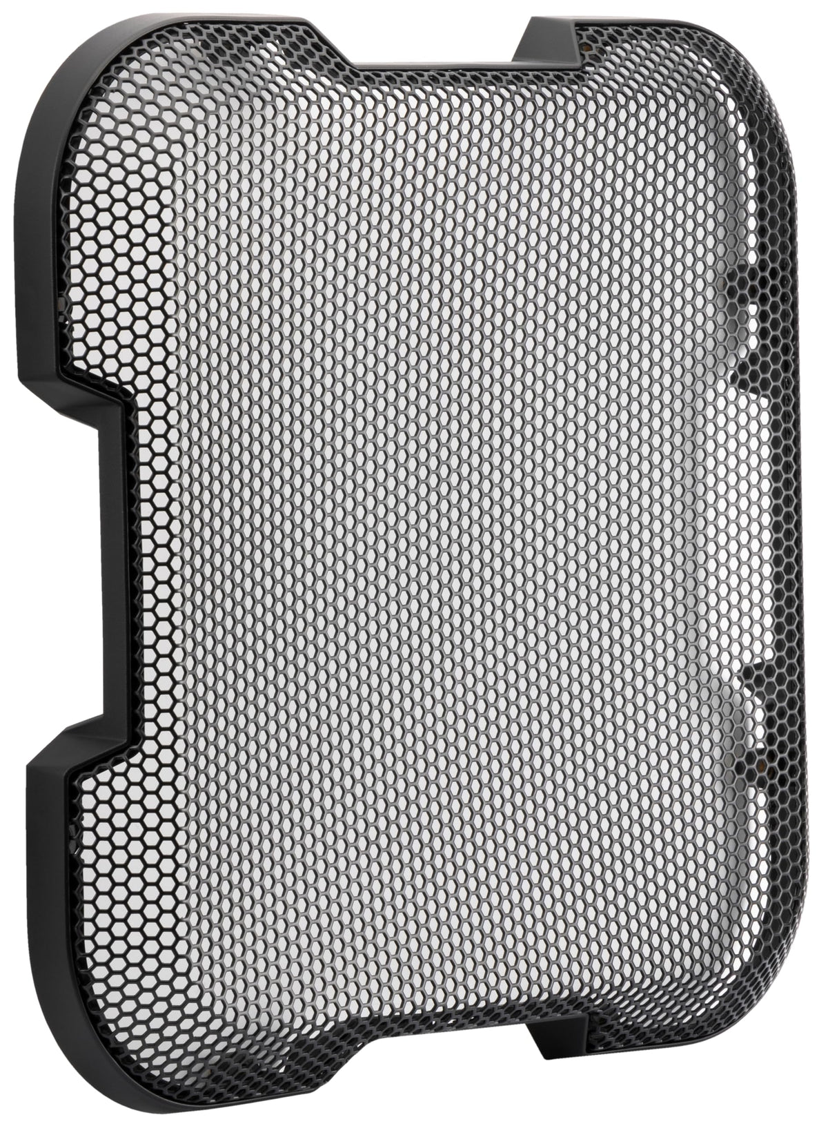 KICKER close-up of steel square mesh texture highlighting durable construction benefit