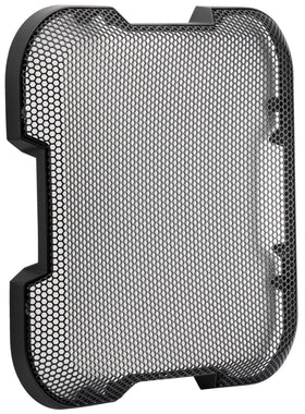 KICKER close-up of steel square mesh texture highlighting durable construction benefit