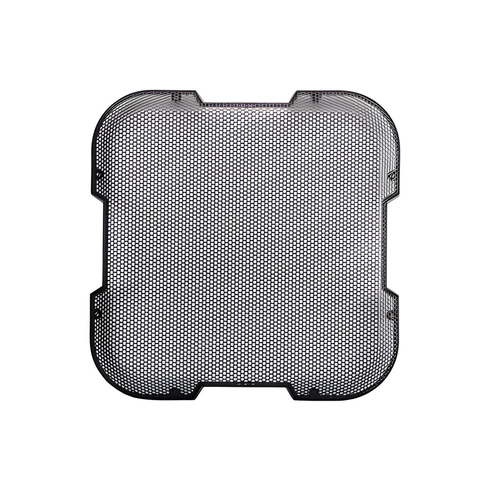KICKER 52GL715 front view showing steel mesh protecting cone and adding style
