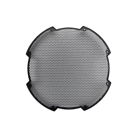 KICKER 52GR10 steel mesh grille front view protects the 10-inch sub with rugged style.