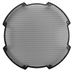 KICKER 52GR12 round speaker grille in steel mesh for rugged protection and a clean look.