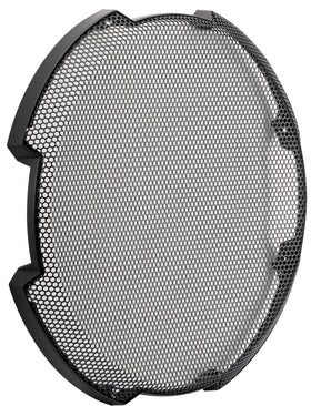 KICKER 52GR15 steel mesh grille adds rugged style to subs.