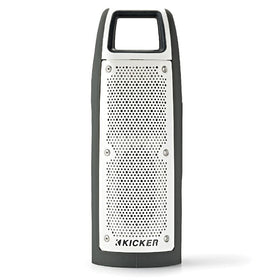 KICKER Bullfrog BF100 shows 360° sound field for immersive outdoor listening.