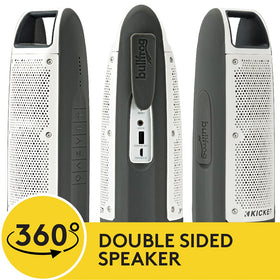 KICKER Bullfrog BF100 with side drivers delivering balanced, full-range sound.