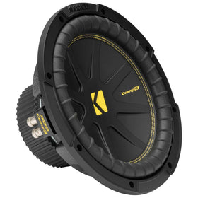 KICKER CompC 10 front view shows rugged build for lasting performance.