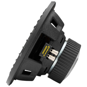 KICKER CompC 10 in-vehicle install view shows versatile mounting.