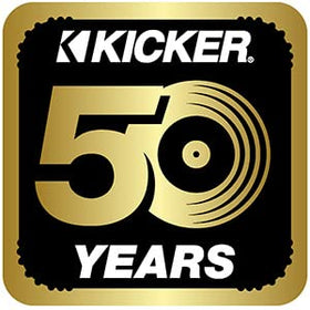 KICKER CompC 10-Inch subwoofer components close-up showing durable build.