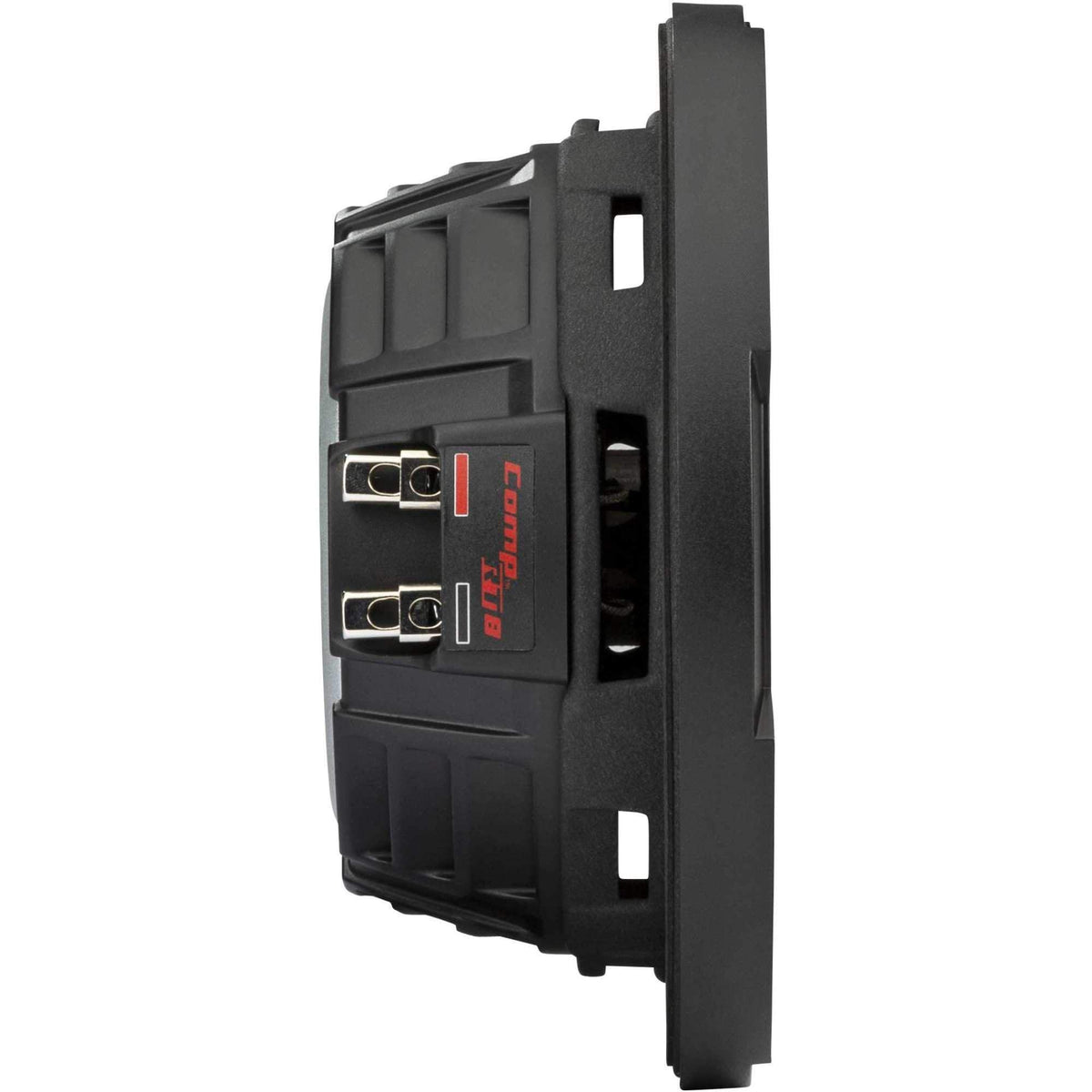 KICKER CompRT 8in subwoofer 4-ohm DVC supports versatile wiring setups.