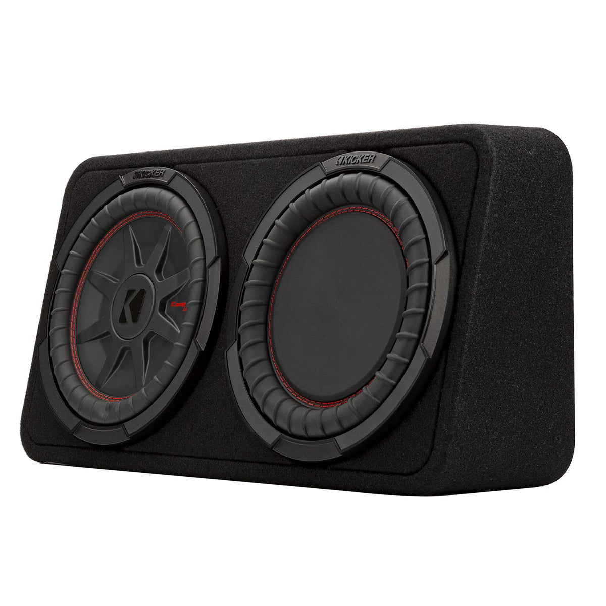 KICKER CompRT behind-seat installation remains unobtrusive while delivering deep bass