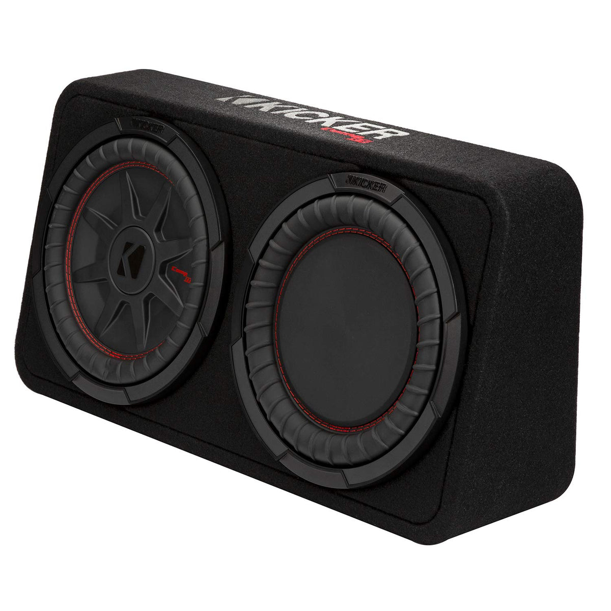 KICKER CompRT compact MDF enclosure with sturdy construction for versatile mounting