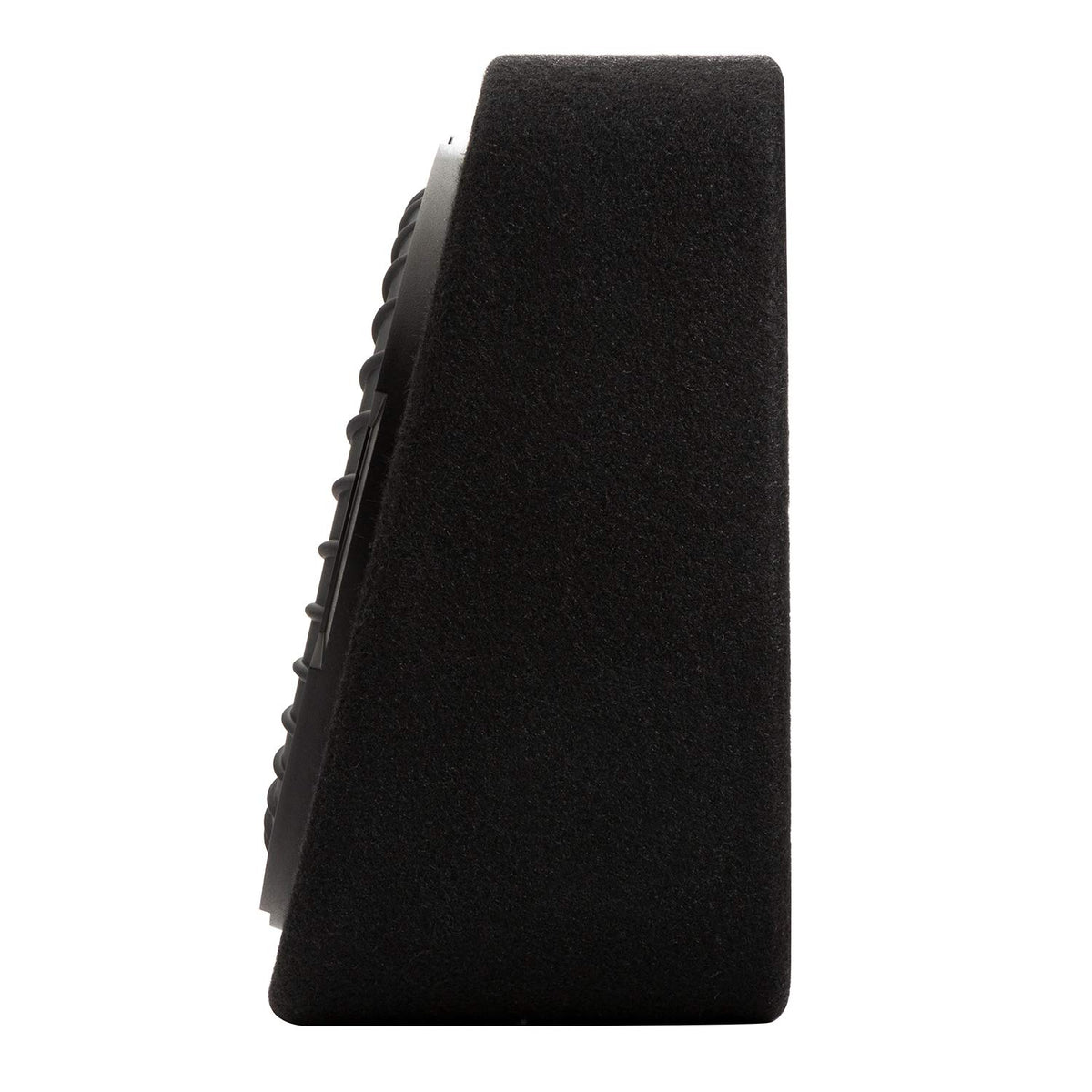 KICKER CompRT under-seat placement blends with interior for noticeable low-end