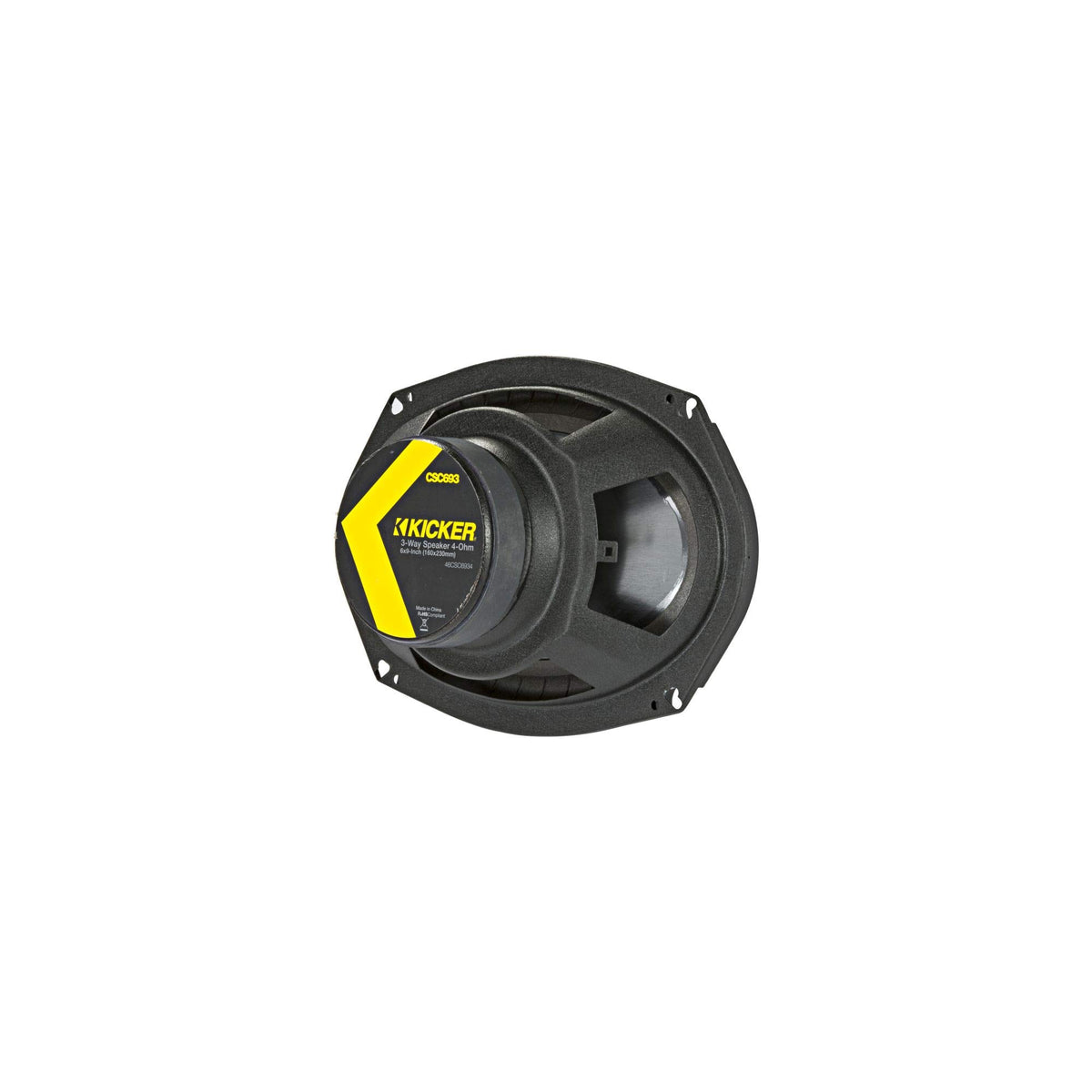KICKER CS Series 6x9 magnet and motor detail enhancing bass response