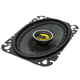 KICKER CSC46 stamped steel frame adds rigidity and clarity.