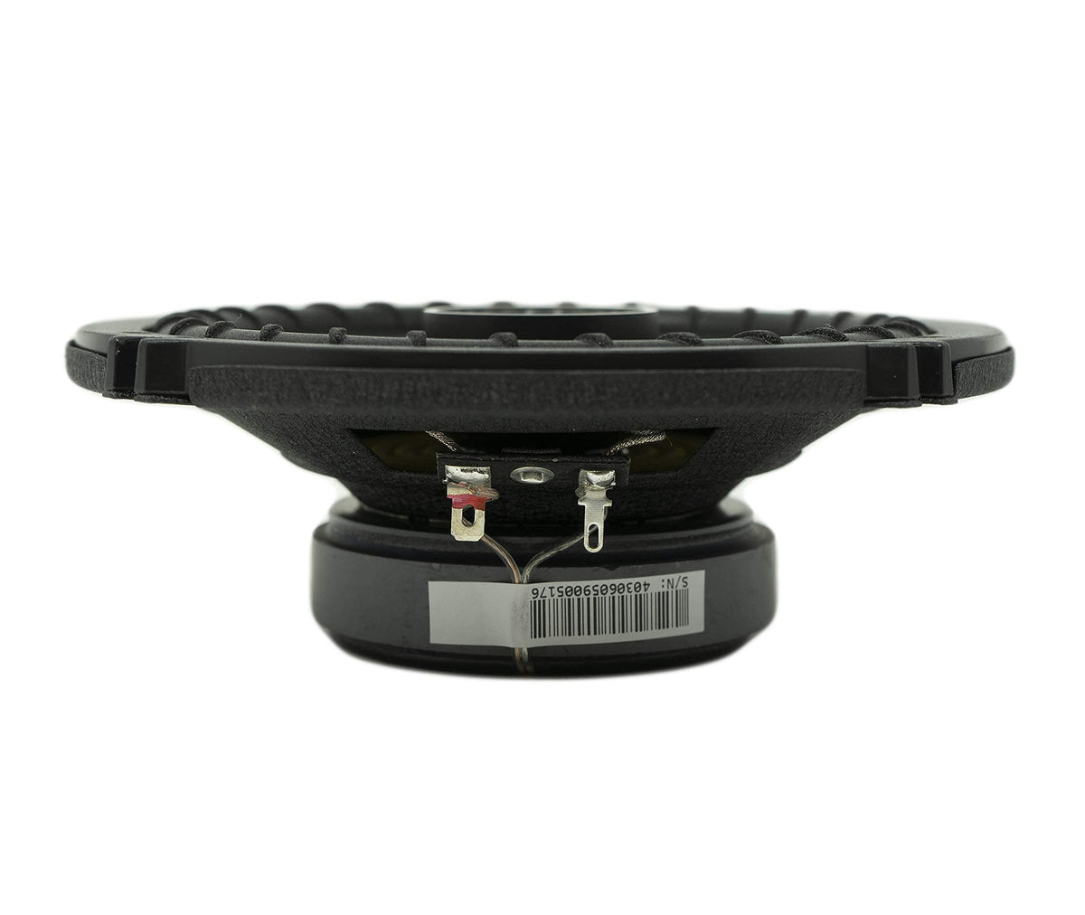KICKER CSC65 PEI dome tweeter close-up delivers crisp highs and detail.
