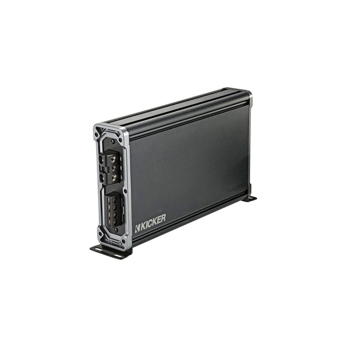 KICKER CX1200.1 wide input voltage range for flexible power.