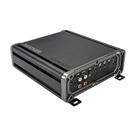 KICKER CXA4001 top view highlights slim profile for flexible mounting.