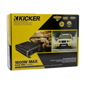 KICKER CXA8001 subwoofer-integration ready for deeper bass with clean signal paths