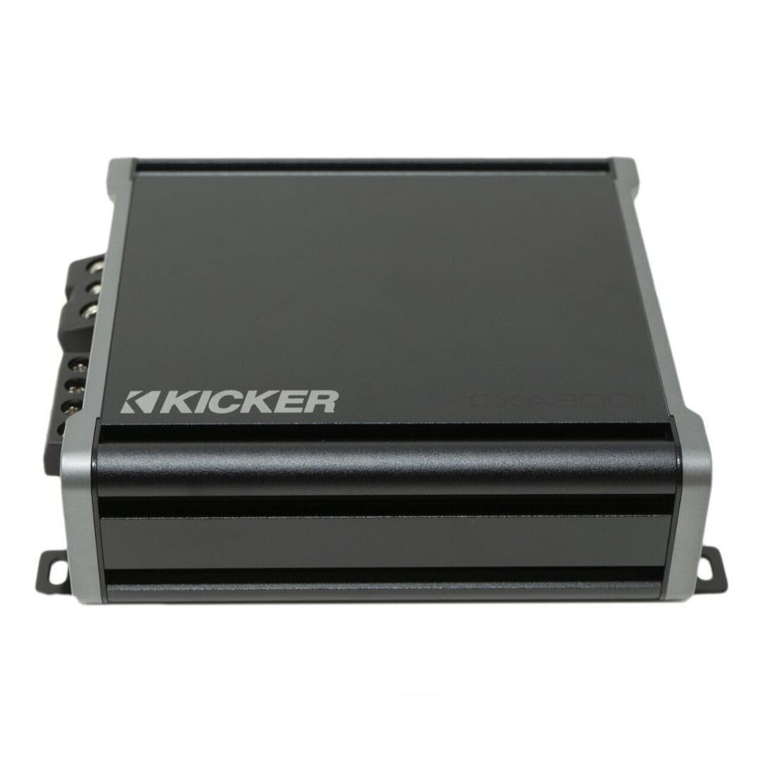 KICKER CXA8001 top dust cover protects circuitry during rugged driving