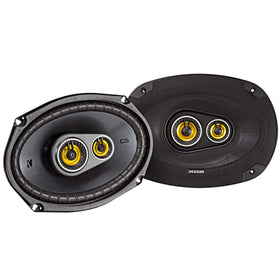 KICKER CS6934 6x9 back view highlights woofer frame for durable bass