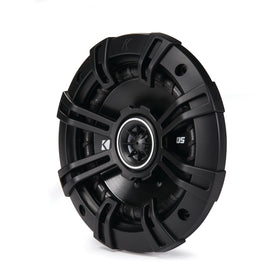 KICKER DS Series 5.25in coaxial speaker grille installed for durability and style