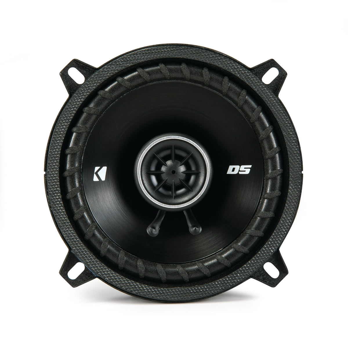 KICKER DS Series voice coil image highlights extended VC for efficiency
